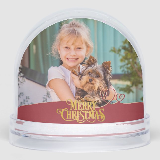 Personalized Photo Merry Christmas Custom Name (Anverso)