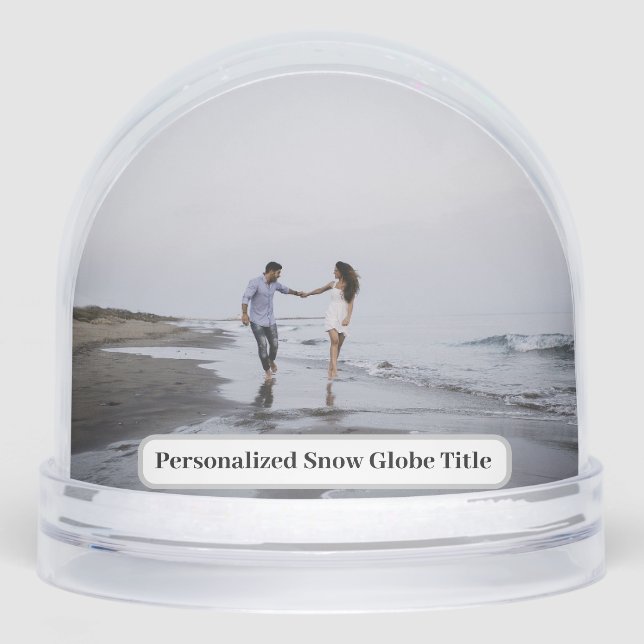 Personalized Photo Snow Globe (Anverso)