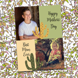 Personalized Photos Best Mom Ever Southwest Cactus