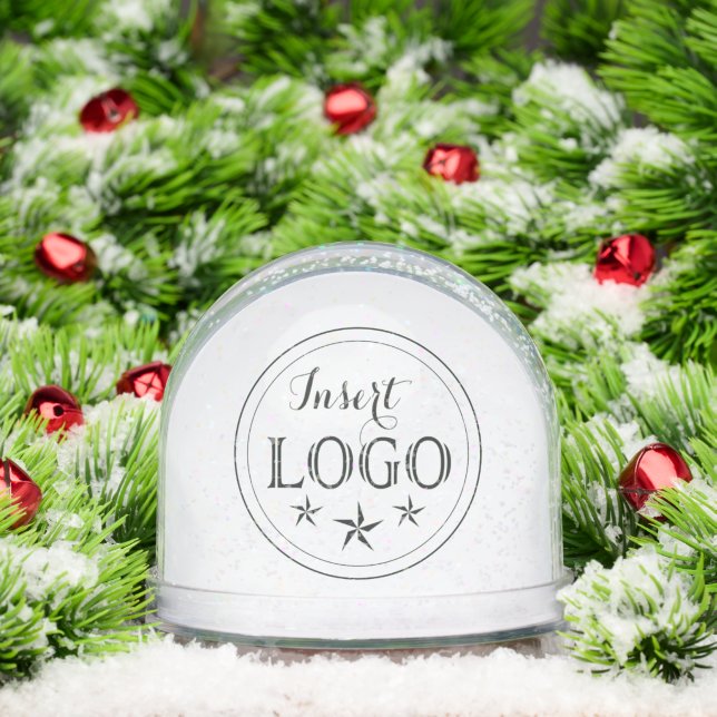 Personalized Snow Globe with Logo and QR Feature (Navidad)