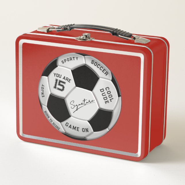 Personalized Soccer Ball Birthday  | Age Name Text (Anverso)