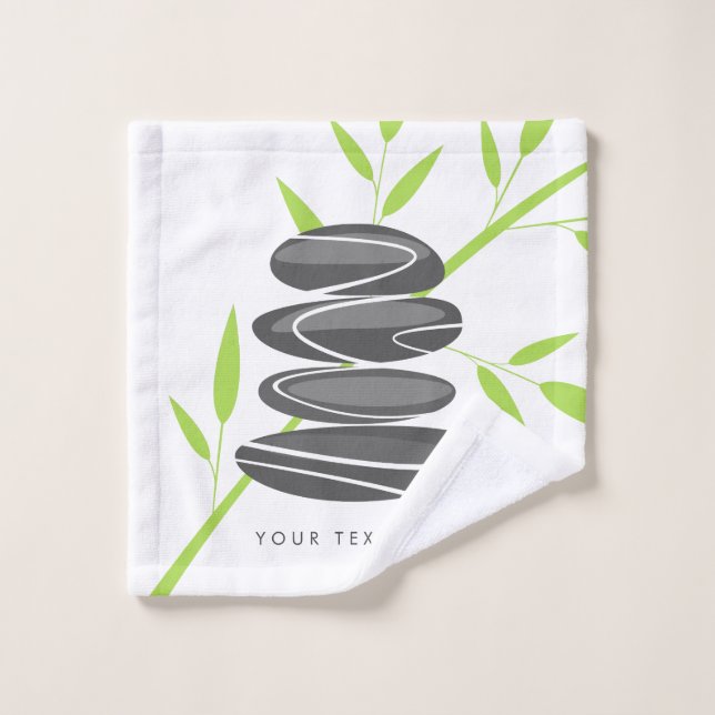 Personalized spa & wellness wash cloth design (Toallita)