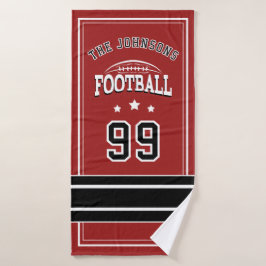 Personalized Sports Towel | Custom Football Player