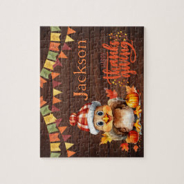 Personalized Thanksgiving Child Name Puzzle 
