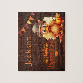 Personalized Thanksgiving Child Name Puzzle 