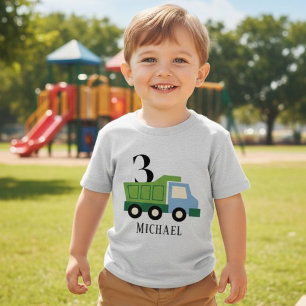 Personalized toddler truck shirt, Cute custom name