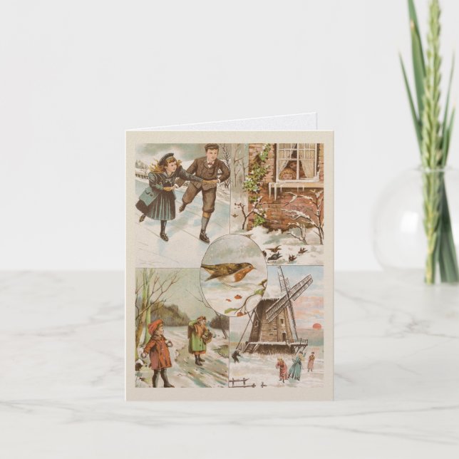 Personalized Vintage Christmas/New Year Card (Anverso)