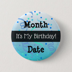 Personalizó su mi botón del cumpleaños