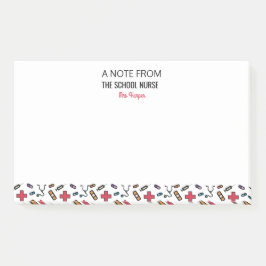 Personalizó una nota de la enfermera de la escuela
