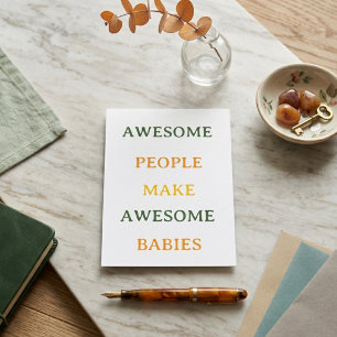 Personas increíbles hacen tarjetas para bebés incr