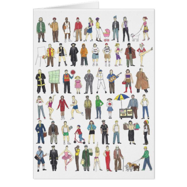Personas NYC New York City Humans Neighborhood Art (Frente)