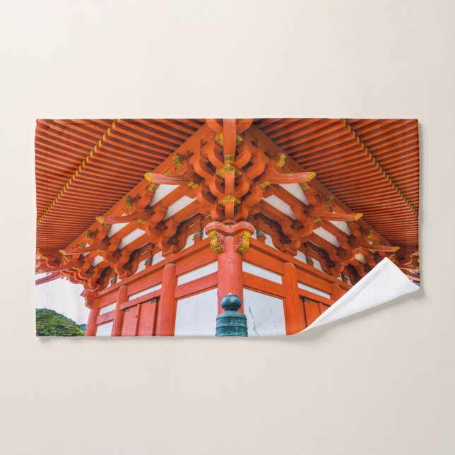 Perspectiva de Pagoda de abajo hacia arriba, Miyaj (Toalla de mano)
