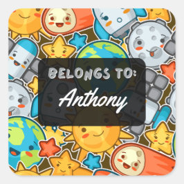 PERTENECE Personalmente AL Pegatina Espacial Kawai