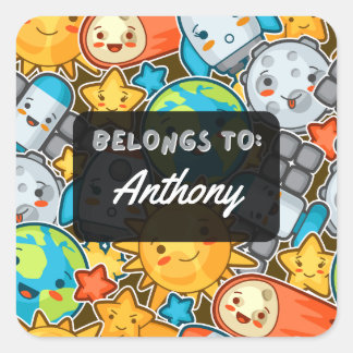 PERTENECE Personalmente AL Pegatina Espacial Kawai