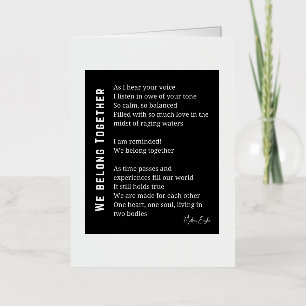 Pertenecemos juntos el poema del amor