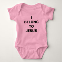 "Pertenezco A Jesús" Baby Jersey Bodysuit