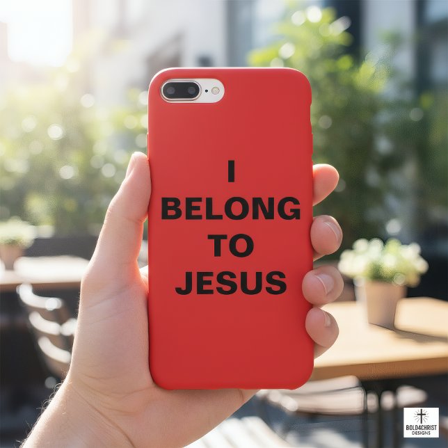 "Pertenezco a Jesús" Funda Apple iPhone 8/7 (Subido por el creador)
