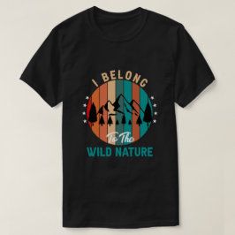 Pertenezco a la camiseta de la naturaleza salvaje