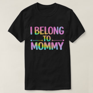 Pertenezco a mamá - camiseta con diseño de bebé li