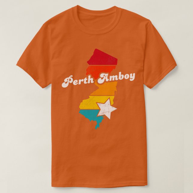 Perth Amboy New Jersey Vintage Molress Souvenir (Diseño del anverso)