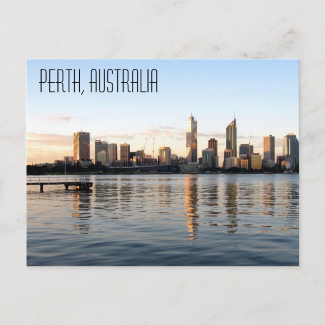 Perth, postal de Australia (Anverso)