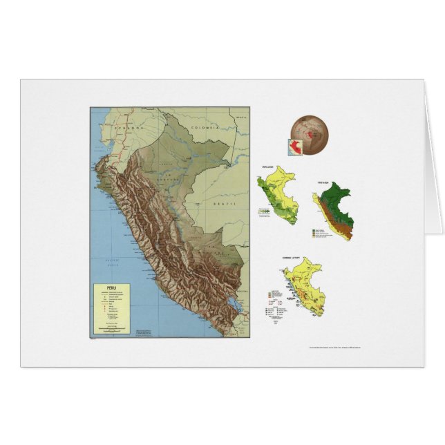 Perú detalló el mapa 1970 (Anverso (Horizontal))