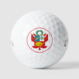 perú emblem pelotas de golf