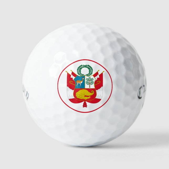 perú emblem pelotas de golf (Anverso)