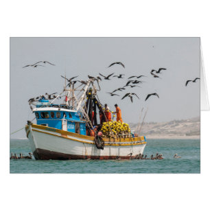 Perú, Los Organos. Barco pesquero en Los Organos