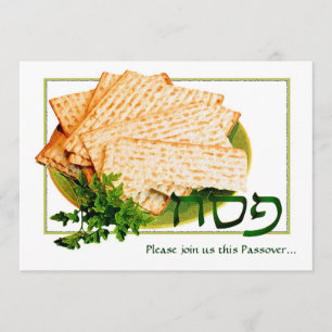 "Pesach, Matzah, Maror" Invitaciones al Séder de P