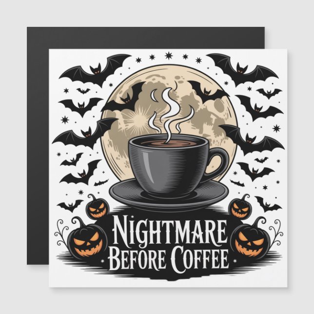 Pesadilla antes de Halloween de café (Anverso/Reverso)