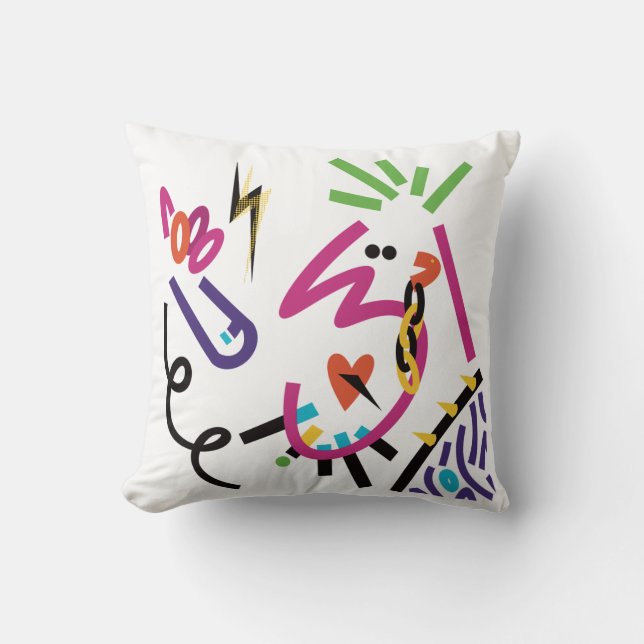 Pesado Metalizado Vamos a Rock Cojín decorativo (Anverso)