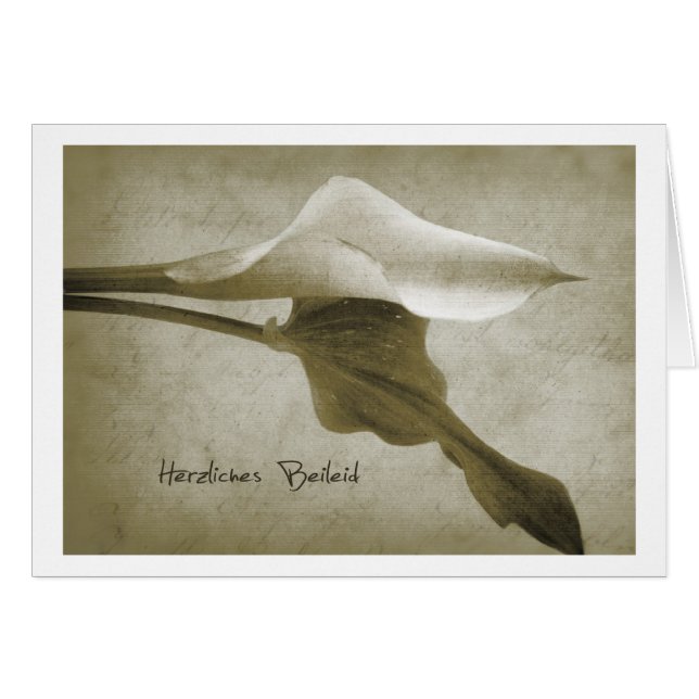 Pésames cordiales (Anverso (Horizontal))