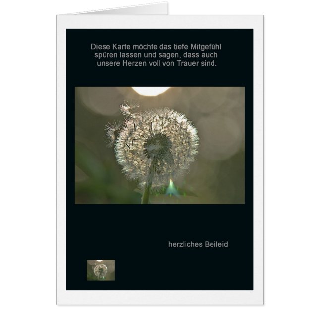 Pésames cordiales (Frente)