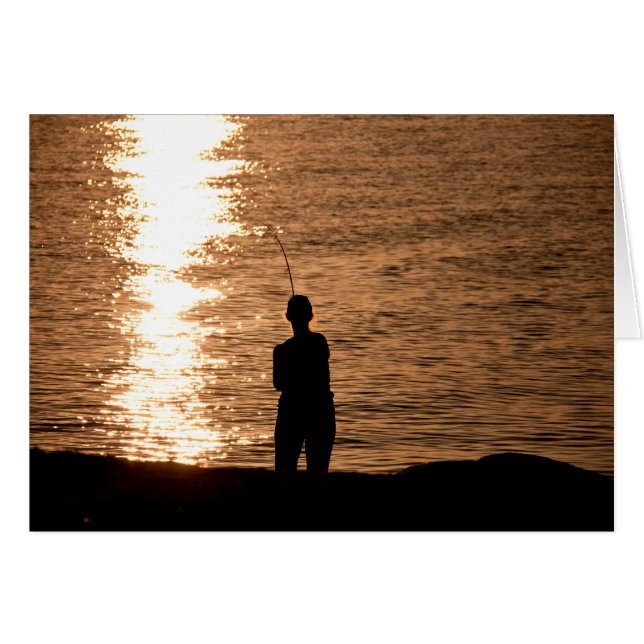 Pesca al atardecer (Anverso (Horizontal))