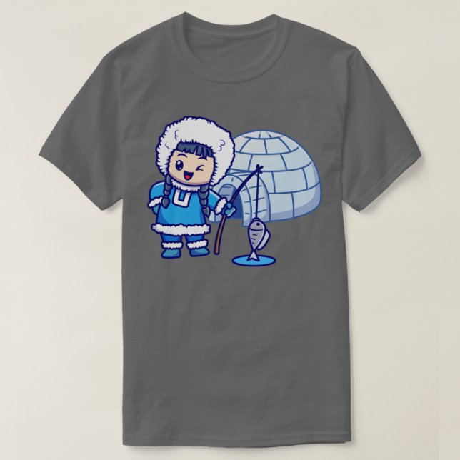 Pesca Chica Cuta En Personalizado De Polo (Diseño del anverso)