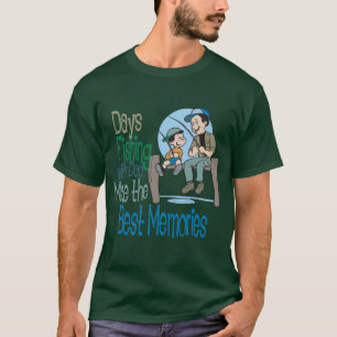 Pesca con la camisa del día de padre del papá
