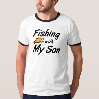 Pesca con mis camisetas del papá del hijo que