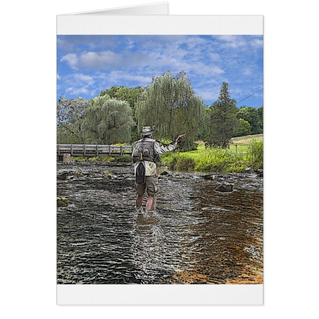 pesca con mosca de trucha (Frente)