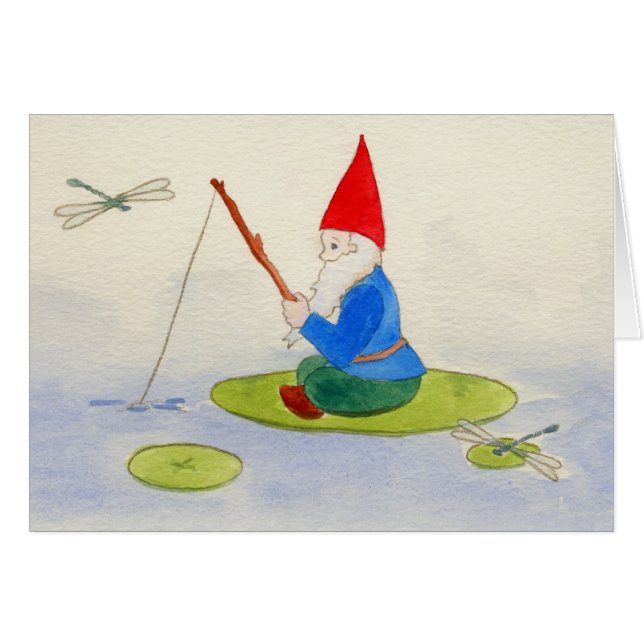 Pesca de gnome en lilípad (Anverso (Horizontal))