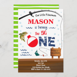 Pesca de la Gran Invitación de Primer Cumpleaños