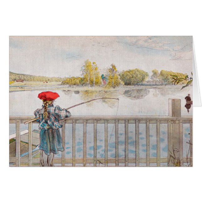 Pesca de Lisbet por Carl Larsson, Bella Artes Vint (Anverso (Horizontal))