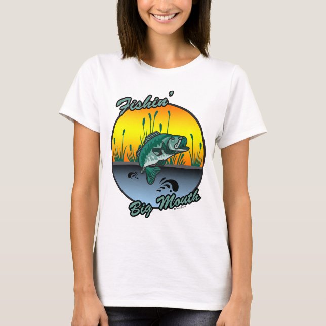 Pesca de los grandes Camisetas de la pesca de la b (Anverso)