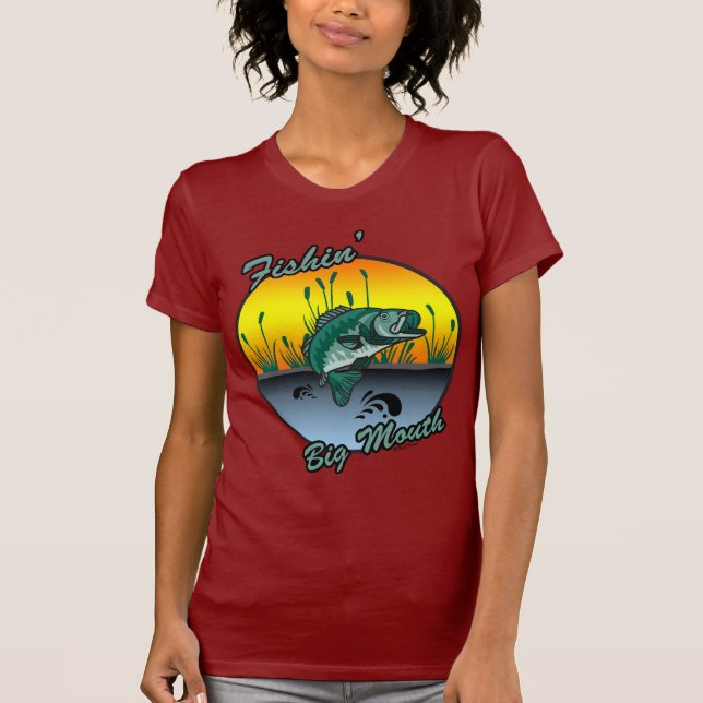 Pesca de los grandes Camisetas de la pesca de la b (Anverso)