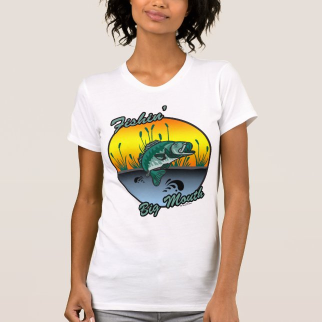 Pesca de los grandes Camisetas de la pesca de la b (Anverso)