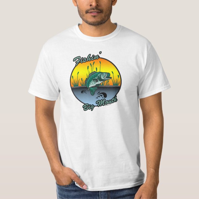 Pesca de los grandes Camisetas de la pesca de la b (Anverso)