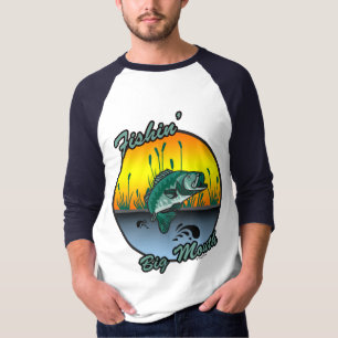 Pesca de los grandes Camisetas de la pesca de la b