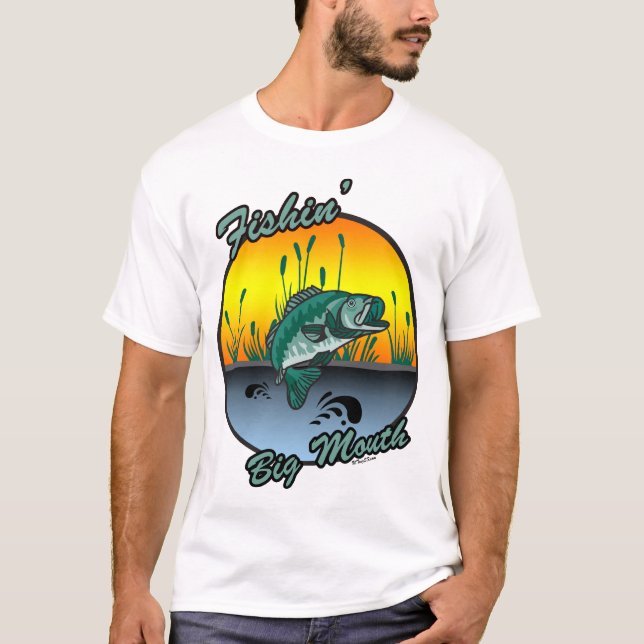 Pesca de los grandes Camisetas de la pesca de la b (Anverso)