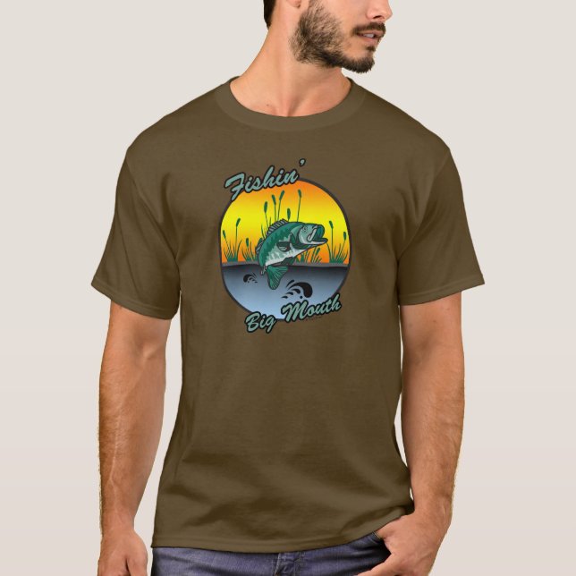 Pesca de los grandes Camisetas de la pesca de la b (Anverso)