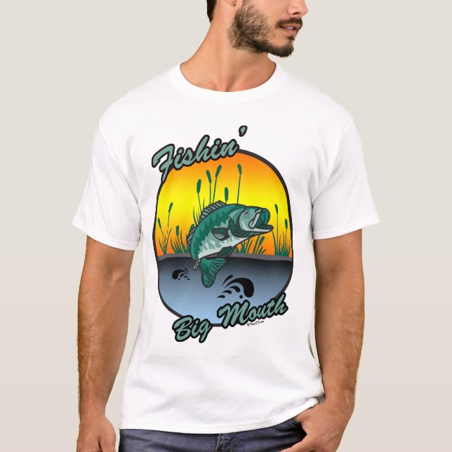 Pesca de los grandes Camisetas de la pesca de la b (Anverso)